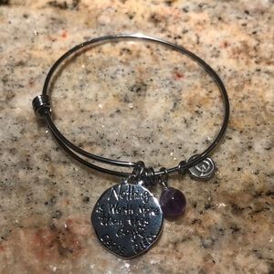 Carpe Diem sterling silver bangle bracelet